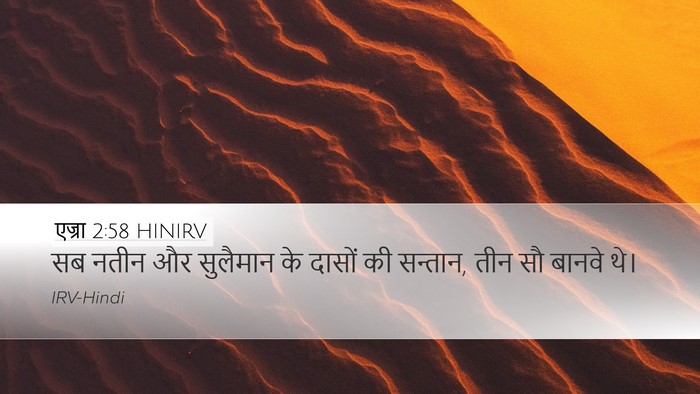 एज्रा 2:58 HINIRV Bible Verse Image