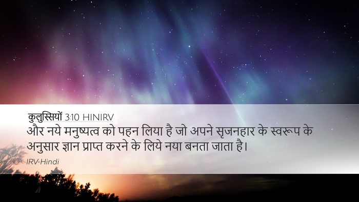 कुलुस्सियों 3:10 HINIRV Bible Verse Image