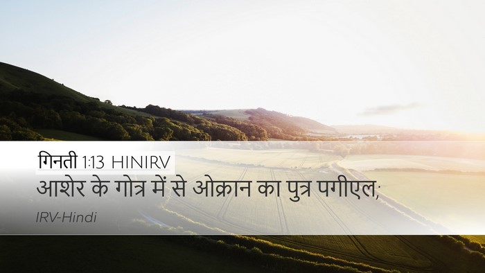गिनती 1:13 HINIRV Bible Verse Image