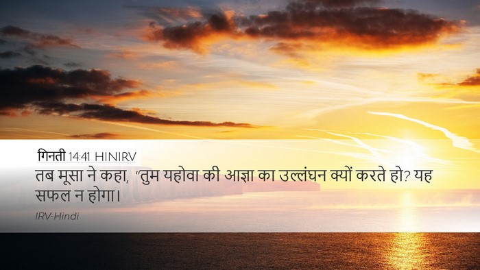 गिनती 14:41 HINIRV Bible Verse Image