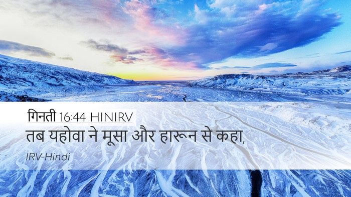 गिनती 16:44 HINIRV Bible Verse Image
