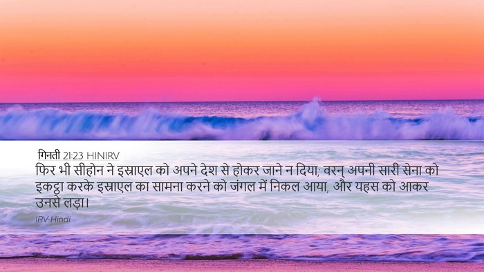 गिनती 21:23 HINIRV Bible Verse Image