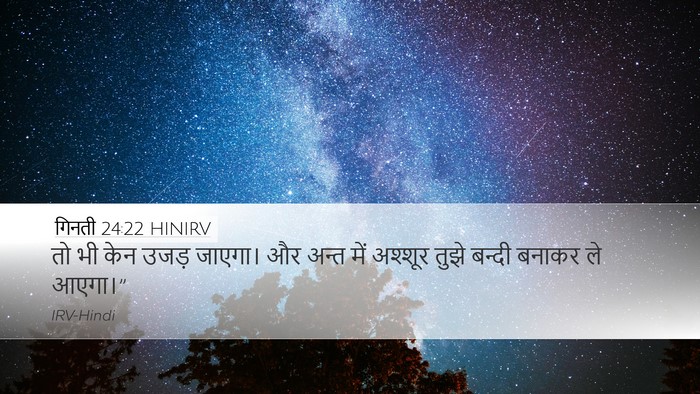 गिनती 24:22 HINIRV Bible Verse Image