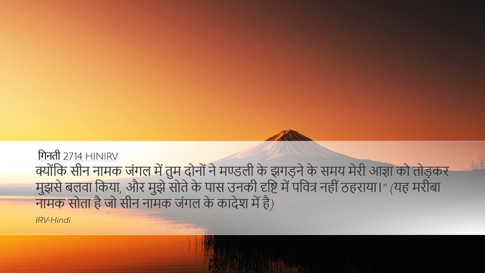 गिनती 27:14 HINIRV Bible Verse Image