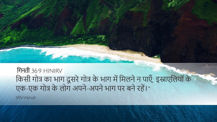 गिनती 36:9 HINIRV Bible Verse Image