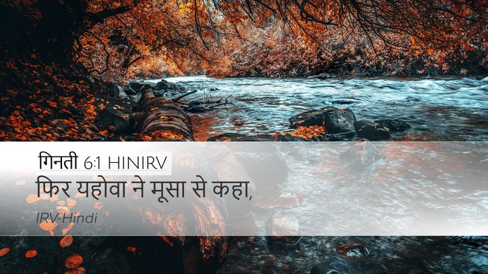 गिनती 6:1 HINIRV Desktop Wallpaper - फिर यहोवा ने मूसा - Desktop Bible Verse Wallpaper