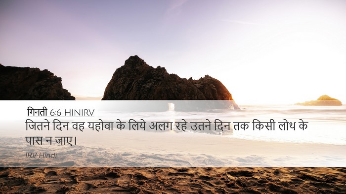 गिनती 6:6 HINIRV Bible Verse Image