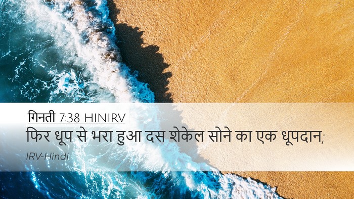 गिनती 7:38 HINIRV Desktop Wallpaper - फिर धूप से भरा हुआ - Desktop Bible Verse Wallpaper