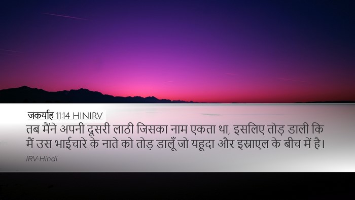 जकर्याह 11:14 HINIRV Bible Verse Image