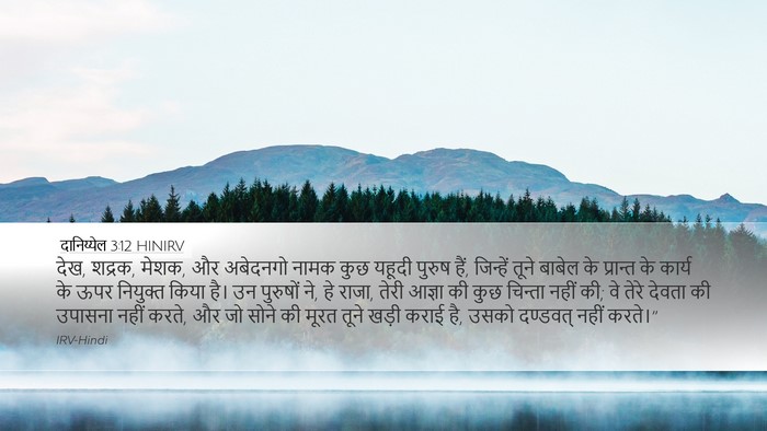 दानिय्येल 3:12 HINIRV Bible Verse Image