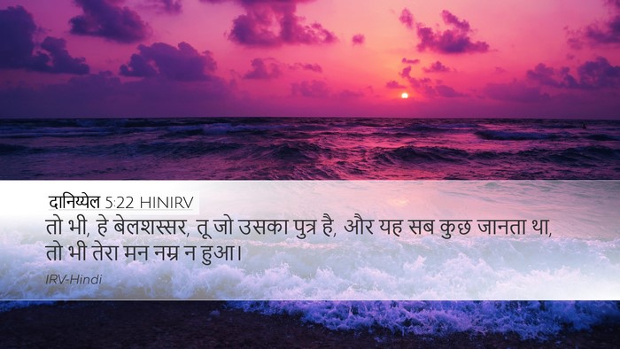 दानिय्येल 5:22 HINIRV Bible Verse Image