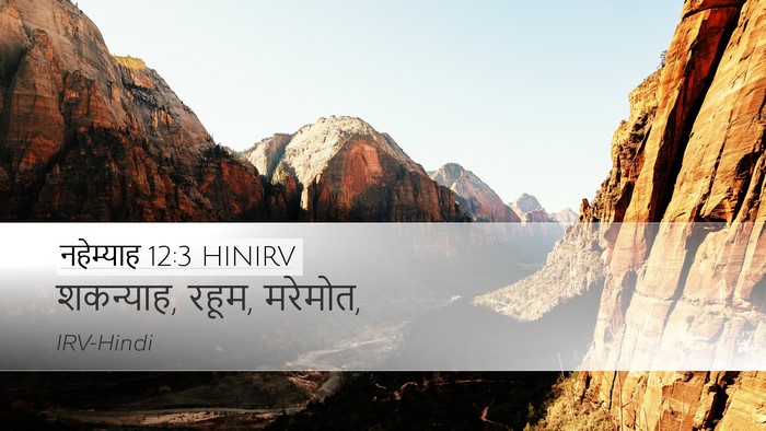 नहेम्याह 12:3 HINIRV Bible Verse Image