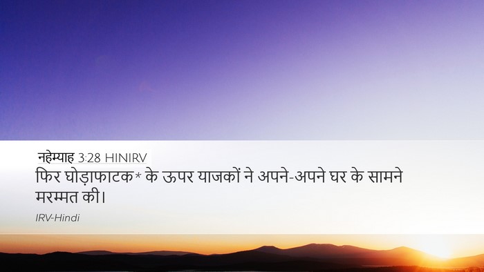 नहेम्याह 3:28 HINIRV Bible Verse Image