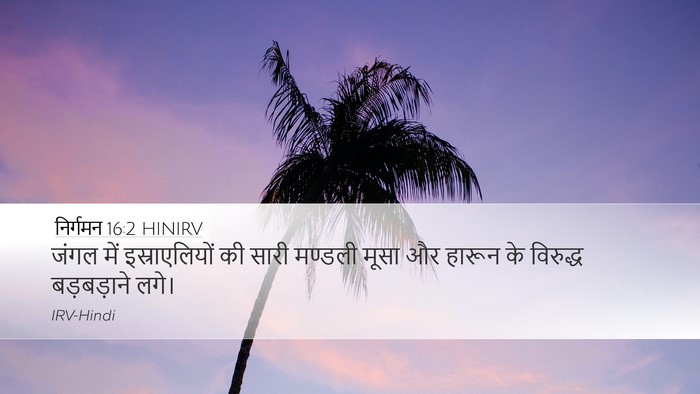 निर्गमन 16:2 HINIRV Bible Verse Image