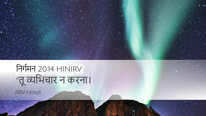 निर्गमन 20:14 HINIRV Bible Verse Image