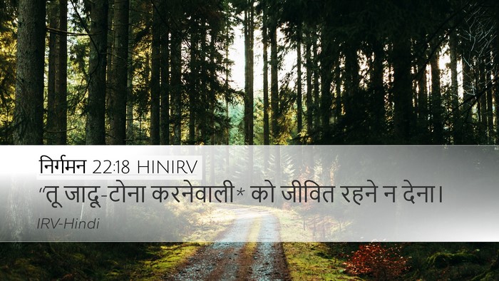 निर्गमन 22:18 HINIRV Bible Verse Image