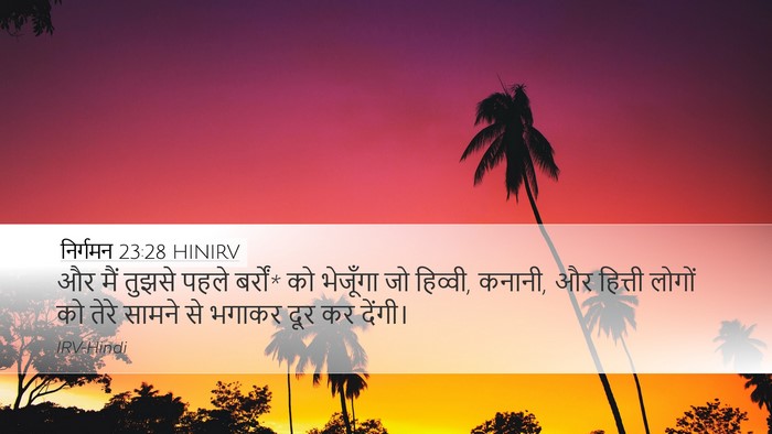 निर्गमन 23:28 HINIRV Bible Verse Image