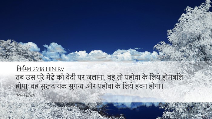 निर्गमन 29:18 HINIRV Bible Verse Image