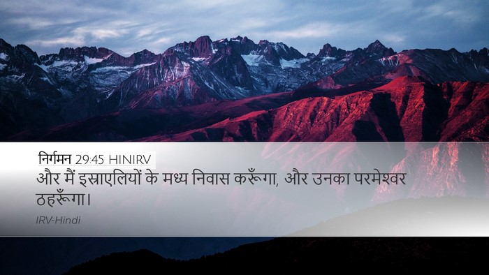 निर्गमन 29:45 HINIRV Bible Verse Image