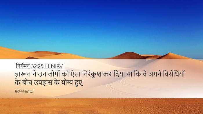 निर्गमन 32:25 HINIRV Bible Verse Image