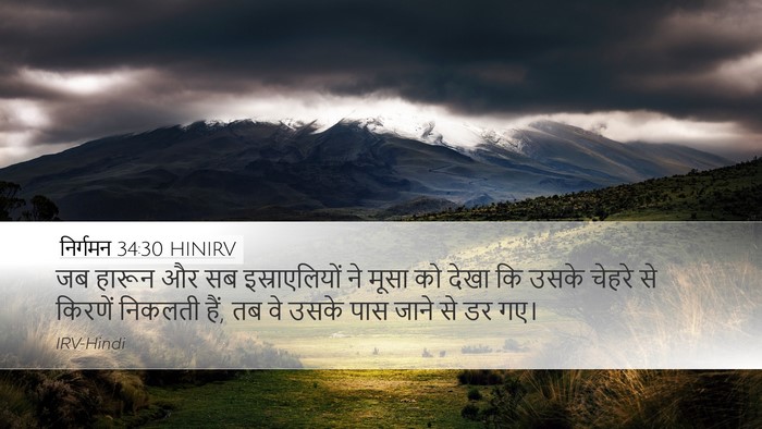 निर्गमन 34:30 HINIRV Bible Verse Image