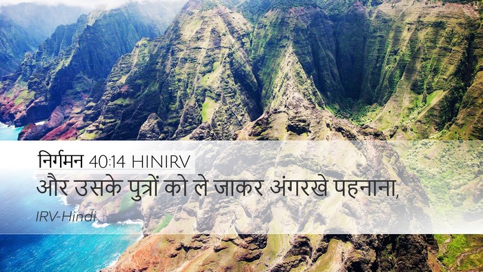 निर्गमन 40:14 HINIRV Bible Verse Image