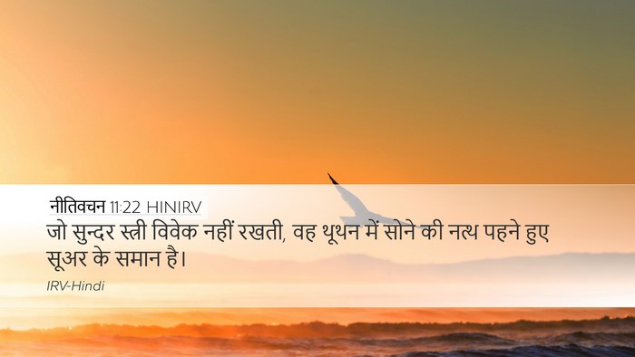 नीतिवचन 11:22 HINIRV Bible Verse Image