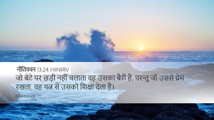 नीतिवचन 13:24 HINIRV Bible Verse Image