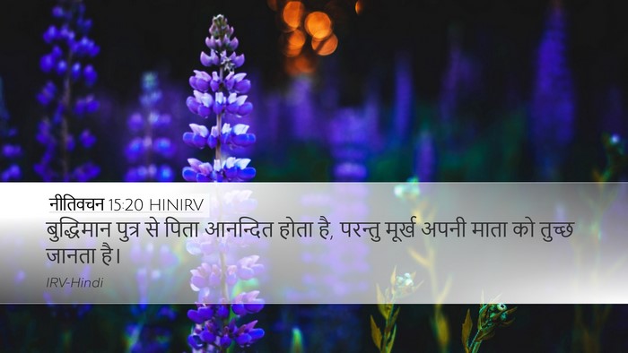 नीतिवचन 15:20 HINIRV Bible Verse Image