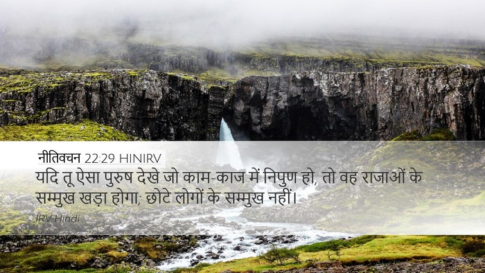नीतिवचन 22:29 HINIRV Bible Verse Image