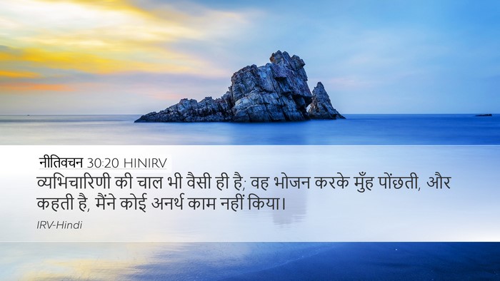 नीतिवचन 30:20 HINIRV Bible Verse Image
