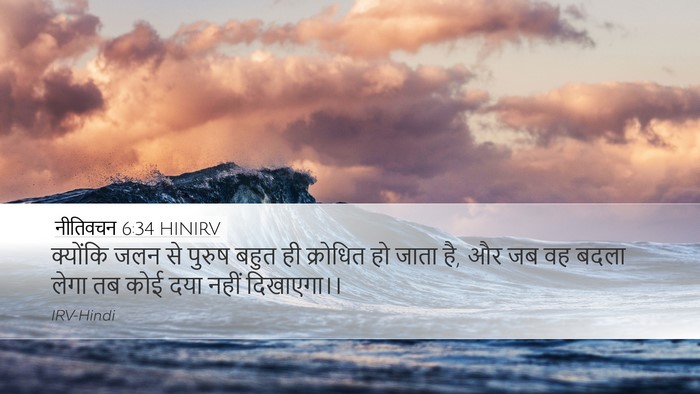 नीतिवचन 6:34 HINIRV Bible Verse Image