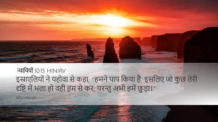 न्यायियों 10:15 HINIRV Bible Verse Image