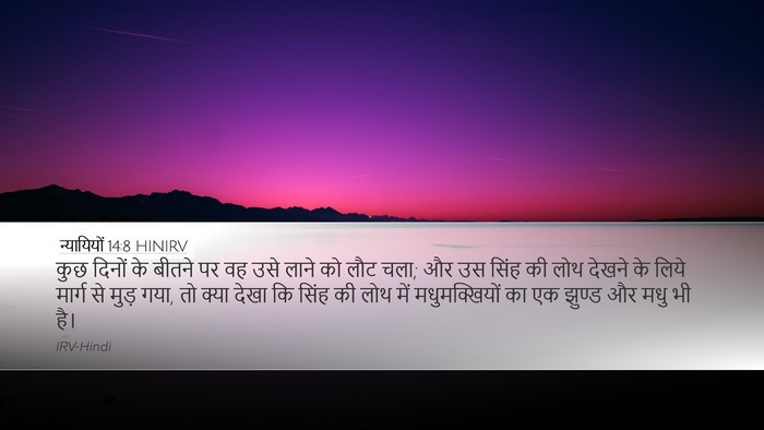 न्यायियों 14:8 HINIRV Bible Verse Image