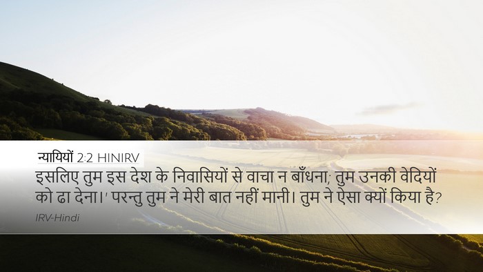न्यायियों 2:2 HINIRV Bible Verse Image