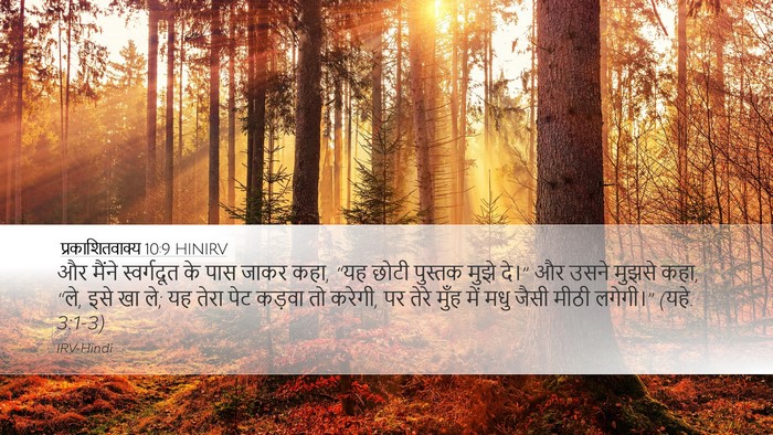 प्रकाशितवाक्य 10:9 HINIRV Bible Verse Image