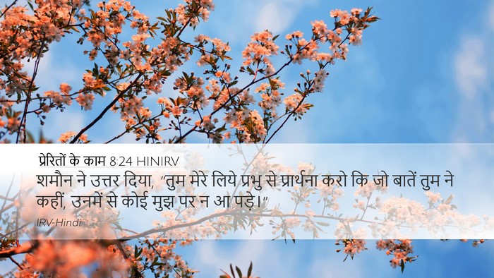 प्रेरितों के काम 8:24 HINIRV Bible Verse Image