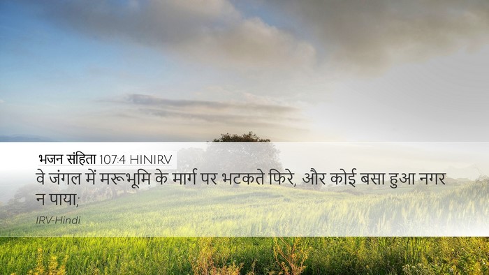 भजन संहिता 107:4 HINIRV Bible Verse Image