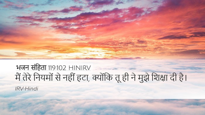 भजन संहिता 119:102 HINIRV Bible Verse Image