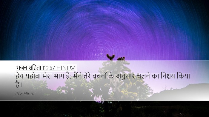 भजन संहिता 119:57 HINIRV Bible Verse Image