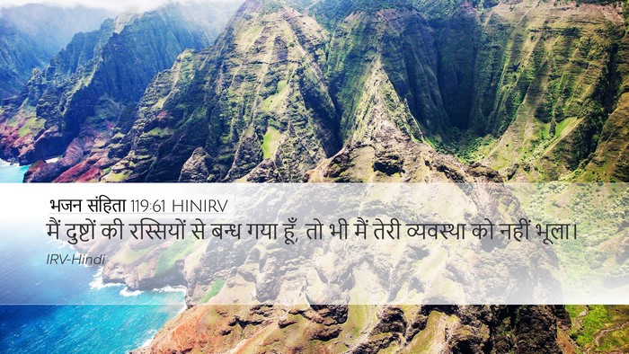 भजन संहिता 119:61 HINIRV Bible Verse Image