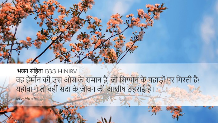 भजन संहिता 133:3 HINIRV Bible Verse Image