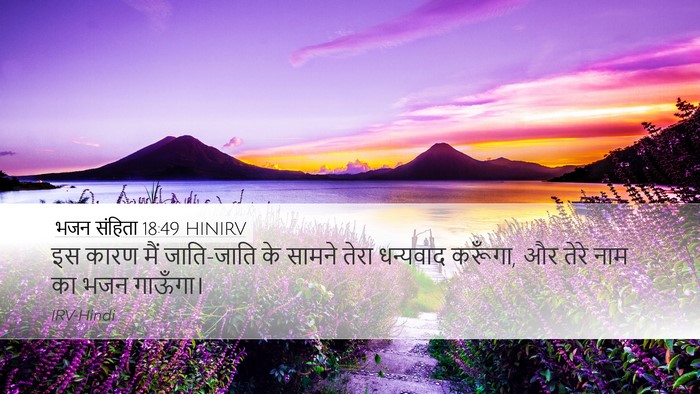 भजन संहिता 18:49 HINIRV Bible Verse Image