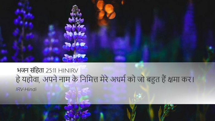 भजन संहिता 25:11 HINIRV Bible Verse Image