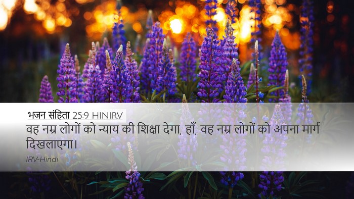 भजन संहिता 25:9 HINIRV Bible Verse Image