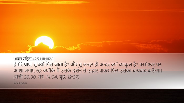 भजन संहिता 42:5 HINIRV Bible Verse Image