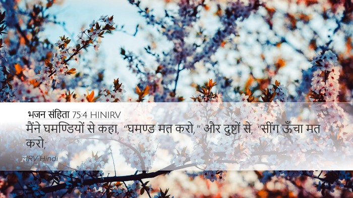 भजन संहिता 75:4 HINIRV Bible Verse Image