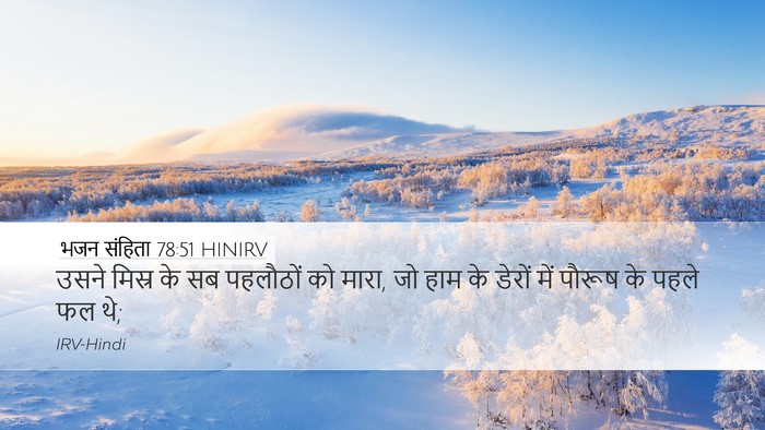 भजन संहिता 78:51 HINIRV Bible Verse Image
