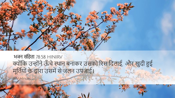 भजन संहिता 78:58 HINIRV Bible Verse Image