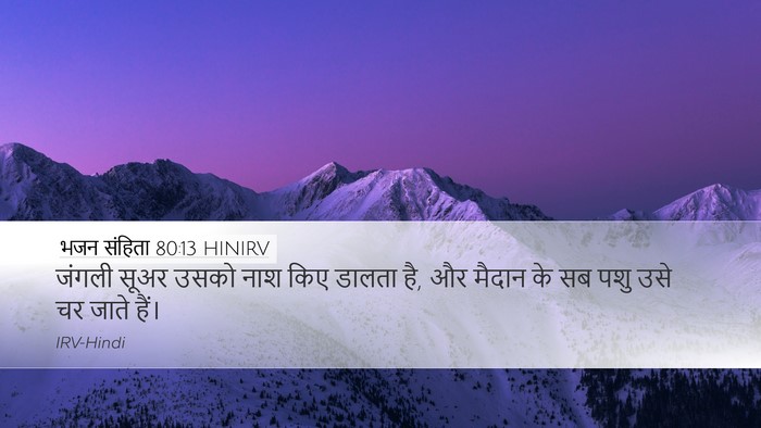 भजन संहिता 80:13 HINIRV Bible Verse Image